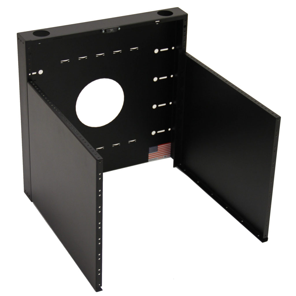 MRQ100V12 vertical wallmount rack enclosure