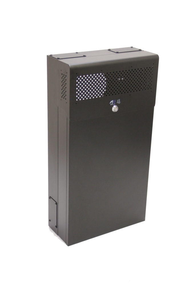 MRQ301S08 secure vertical wallmount rack enclosure