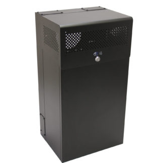 MRQ301S12 secure vertical wallmount rack enclosure