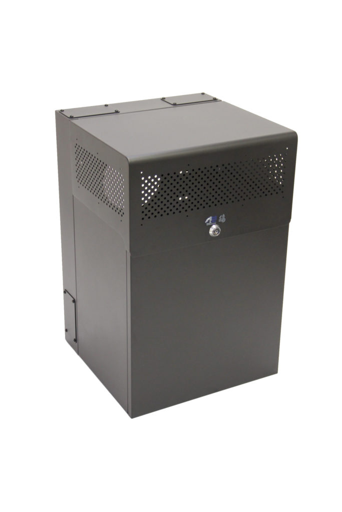 MRQ351S14 secure vertical wallmount rack enclosure